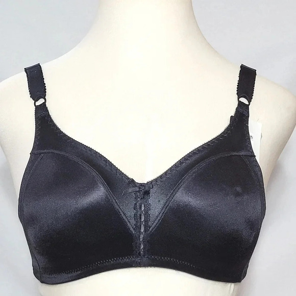 42D Bali 3820‎ S121 Wire Free Bra Black NWT - Picture 1 of 3